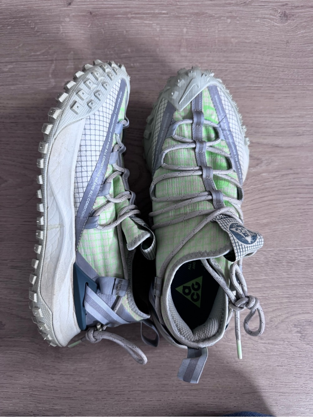 NIKE ACG MOUNTAIN FLY LOW SEA GLASS-LIME BLAST Size EU38.5